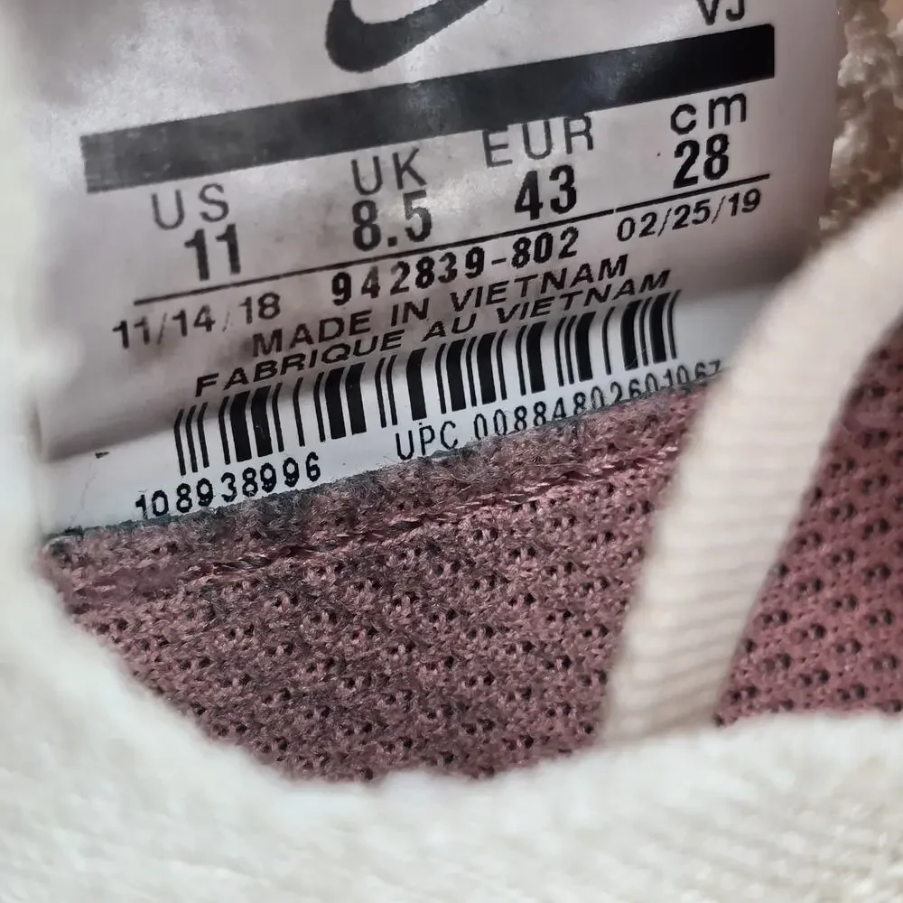 Nike Free RN Flyknit Shoes Womens 11 Guava Ice Beige Athletic Running Sneakers